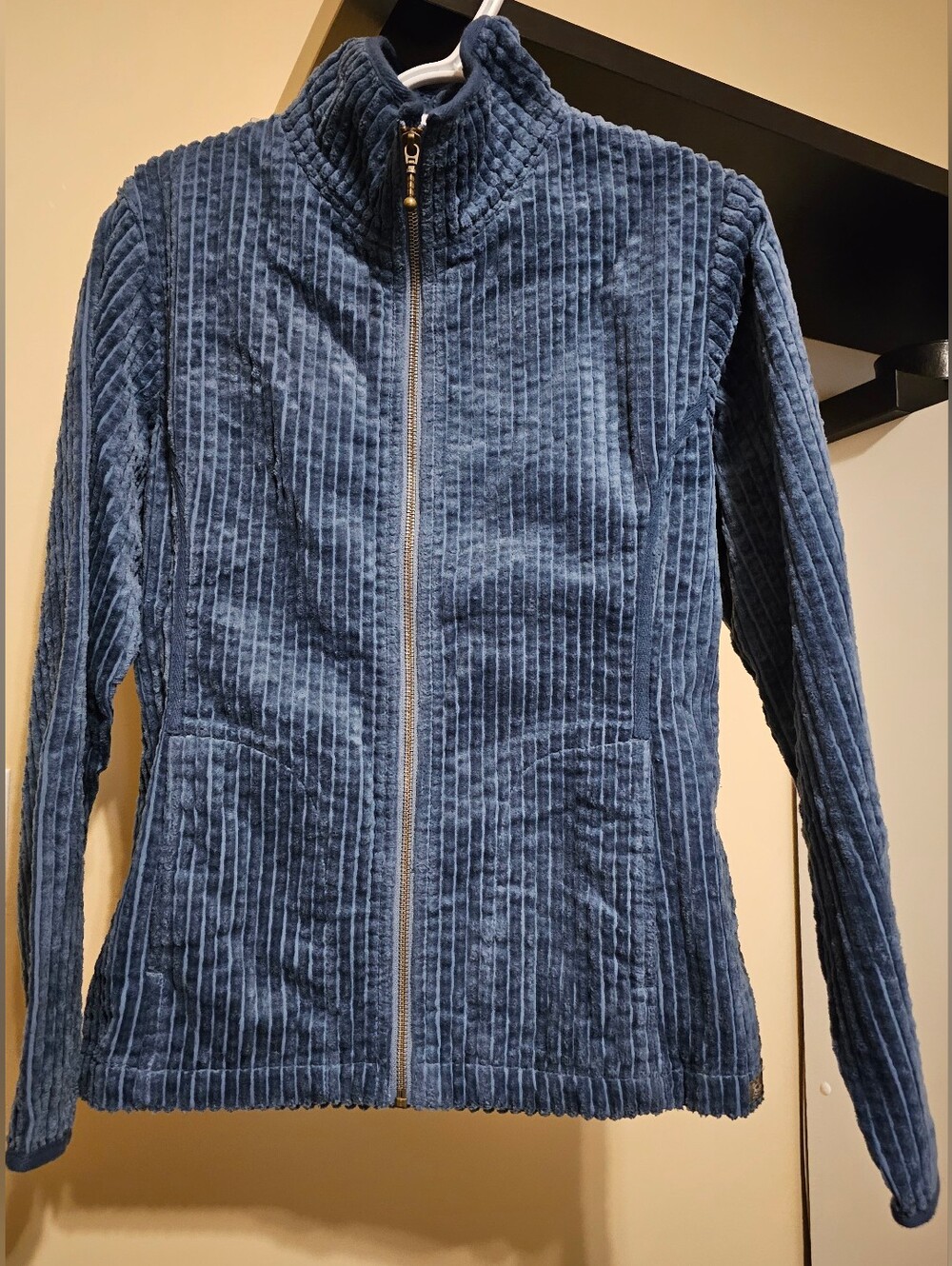 [NEW] Woolrich Ribbed Zip-Front Teddy Jacket